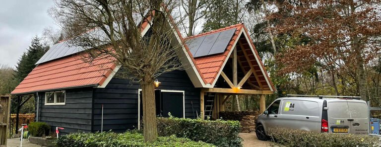 Zonnestroominstallatie op het platteland - Hollandscheveld, Nederland