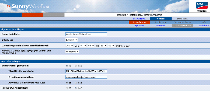 Sunny WebBox Sunny Portal