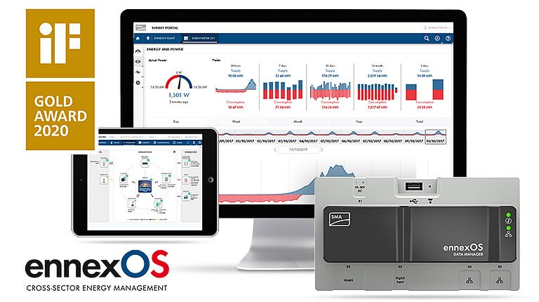 SMA’s IoT platform voor energiebeheer ennexOS ontvangt de iF gold award voor serviceontwerp en gebruiksvriendelijkheid