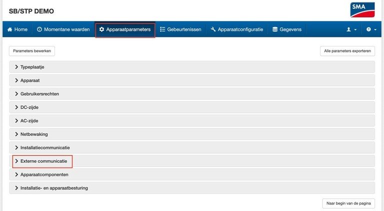 Hoe verbind ik mijn SMA omvormer met mijn Niko Home Control