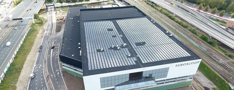 Zonnestroominstallatie Euroscoop - Schiedam, Nederland