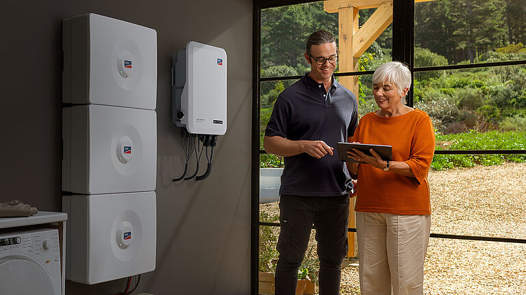 En met de modulaire SMA Home Energy Solution voorzie ik mijn klanten makkelijk van opslag.