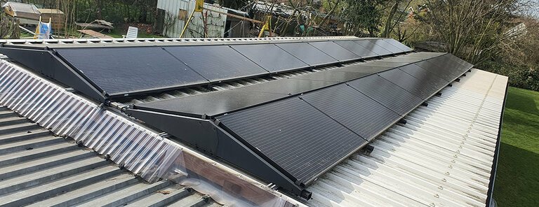 Zonnestroominstallatie met batterijopslagssysteem - Brugge