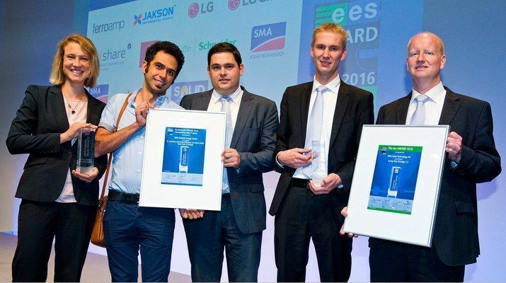 SMA wint ees AWARD en Intersolar AWARD in de categorie “Outstanding Solar Projects”