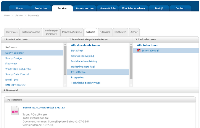 Stap 2: Installeer Sunny Explorer op uw computer