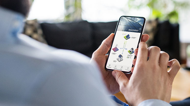 Dankzij de SMA Energy-app wordt energiebesparing nog eenvoudiger