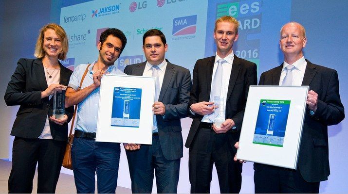 SMA wint ees AWARD en Intersolar AWARD in de categorie “Outstanding Solar Projects”